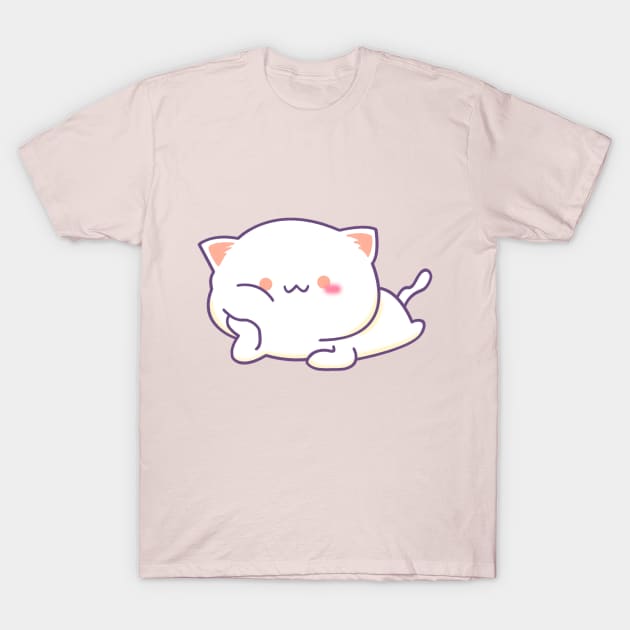 Cute cat staring T-Shirt by LosAisFen